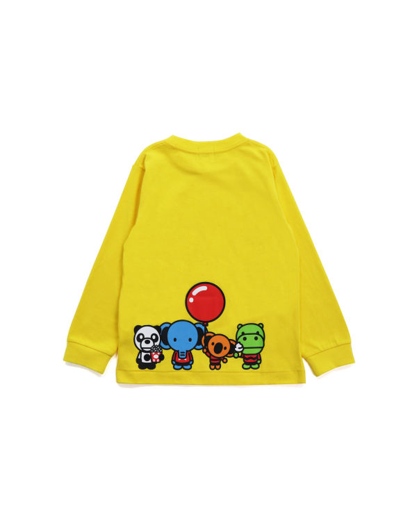 Dětské Tričko Bape Milo & Friends L/S Žluté | 97524YPLK