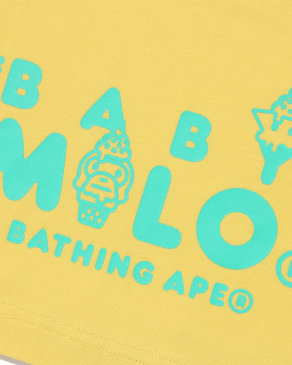 Dětské Tričko Bape Milo Ice Cream L/S Žluté | 58947TOZK