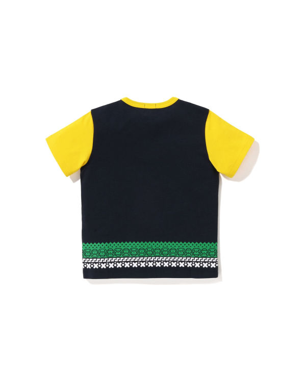 Dětské Tričko Bape Milo Nordic Print Tmavě Blankyt Blankyt | 32748XFNE