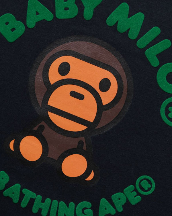 Dětské Tričko Bape Milo Nordic Print Tmavě Blankyt Blankyt | 32748XFNE
