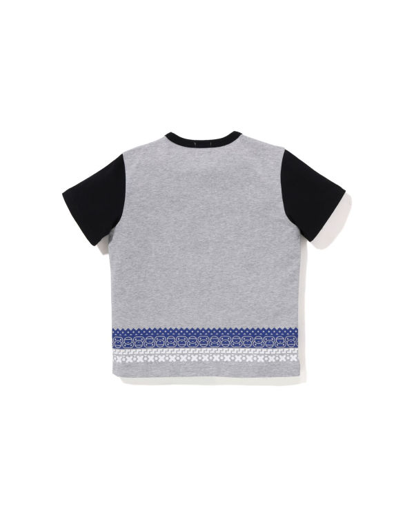 Dětské Tričko Bape Milo Nordic Print Šedé | 98215UCBD