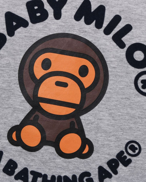 Dětské Tričko Bape Milo Nordic Print Šedé | 98215UCBD