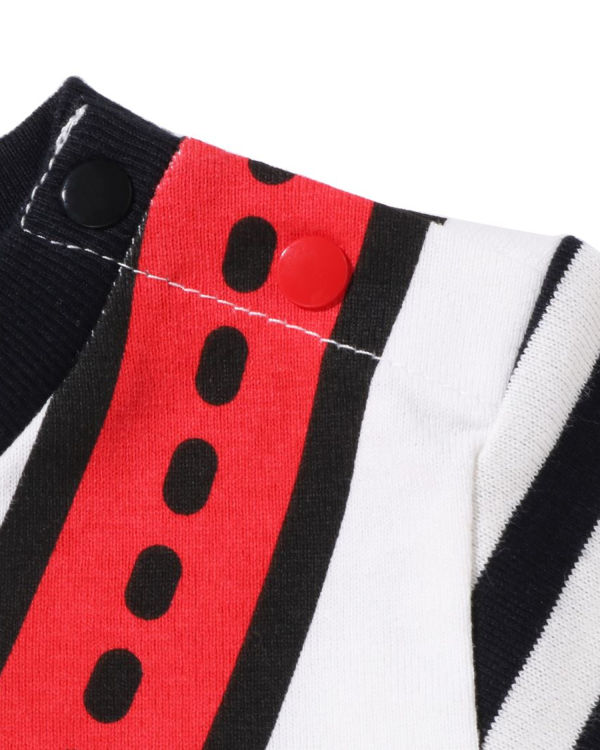 Dětské Tričko Bape Milo One Shoulder Print Černé | 08653BUPQ