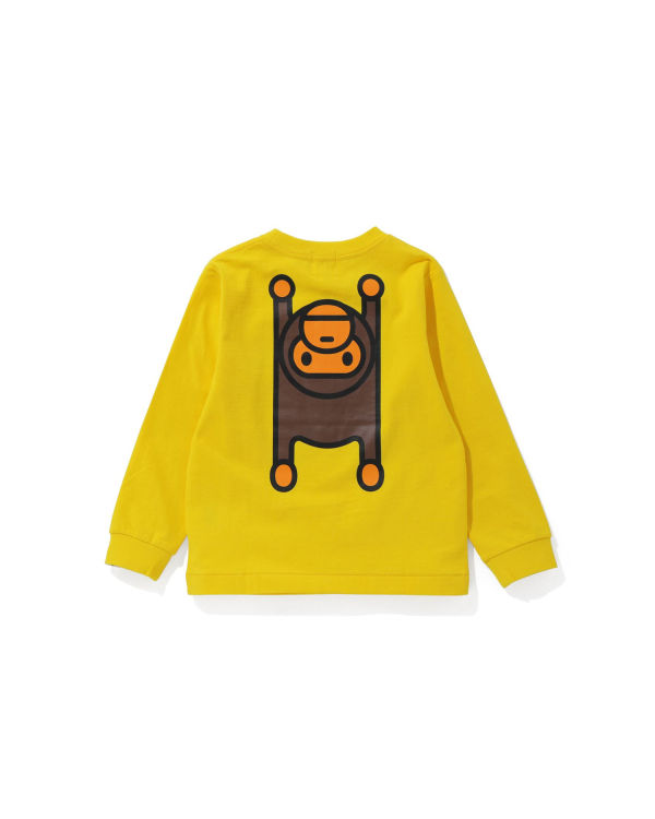 Dětské Tričko Bape Milo Rug L/S Žluté | 45208QVGL