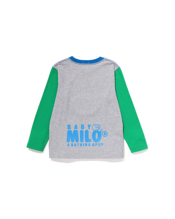 Dětské Tričko Bape Milo Sleep On Cloud L/S Šedé | 64213INQT