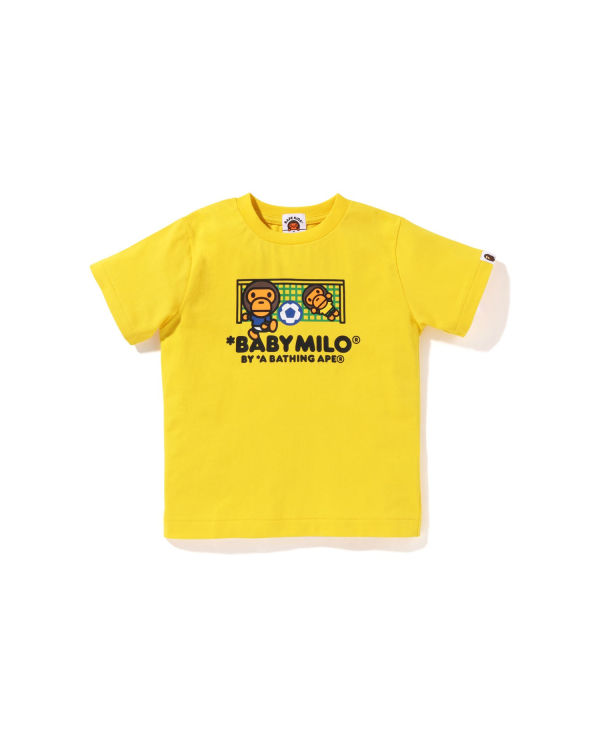 Dětské Tričko Bape Milo Soccer Žluté | 89630UEIV