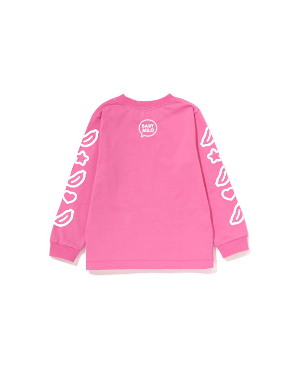 Dětské Tričko Bape Milo Speech Balloon L/S #1 Růžové | 09637RFKQ