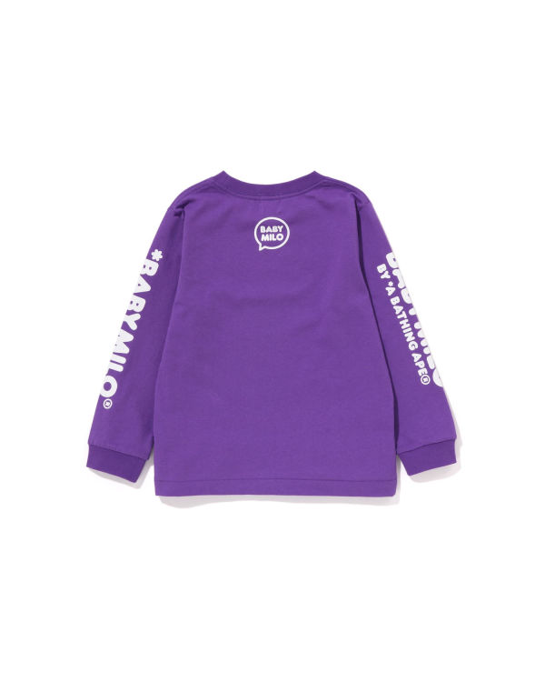 Dětské Tričko Bape Milo Speech Balloon L/S #3 Fialové | 13627EMBC