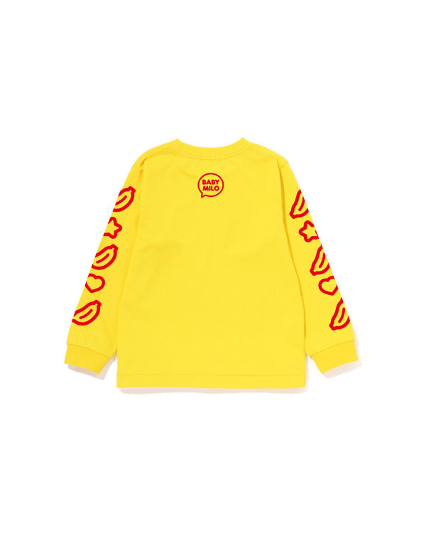 Dětské Tričko Bape Milo Speech Balloon L/S #1 Žluté | 19825JLVC