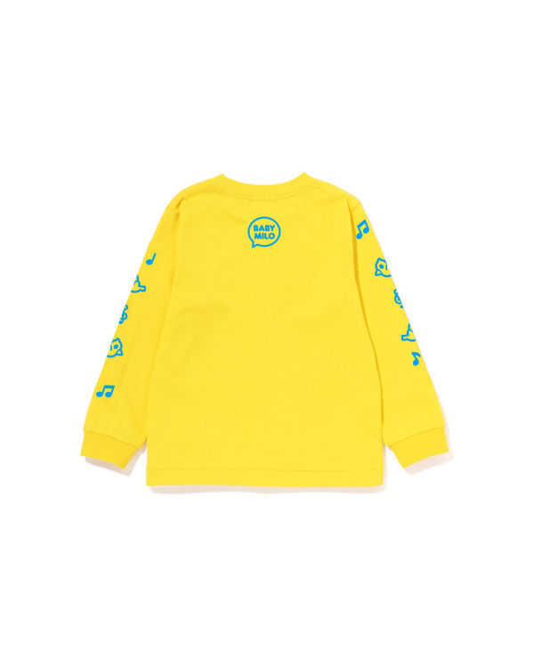 Dětské Tričko Bape Milo Speech Balloon L/S #2 Žluté | 28130IMAH