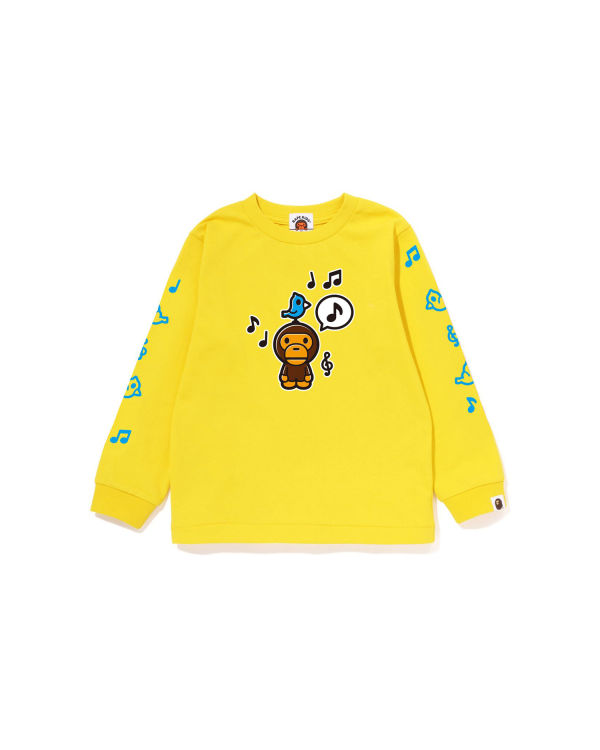 Dětské Tričko Bape Milo Speech Balloon L/S #2 Žluté | 28130IMAH