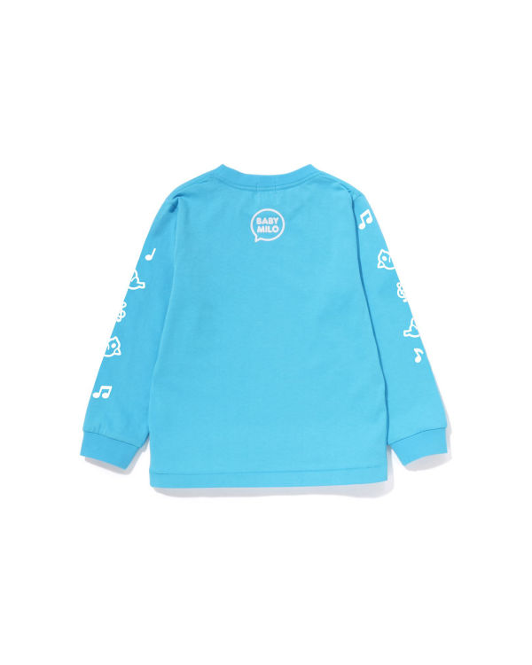 Dětské Tričko Bape Milo Speech Balloon L/S #2 Blankyt | 34085AYQN