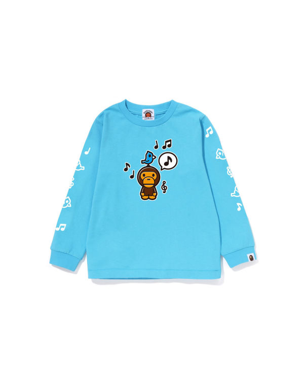 Dětské Tričko Bape Milo Speech Balloon L/S #2 Blankyt | 34085AYQN