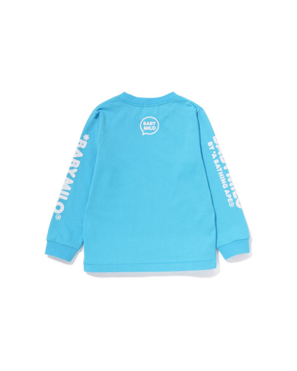 Dětské Tričko Bape Milo Speech Balloon L/S #3 Blankyt | 53429KGDB