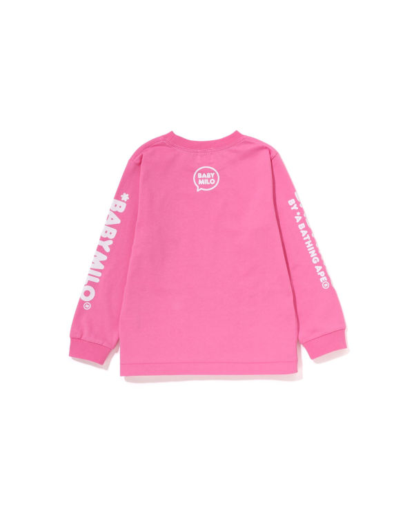 Dětské Tričko Bape Milo Speech Balloon L/S #3 Růžové | 72804SNJV
