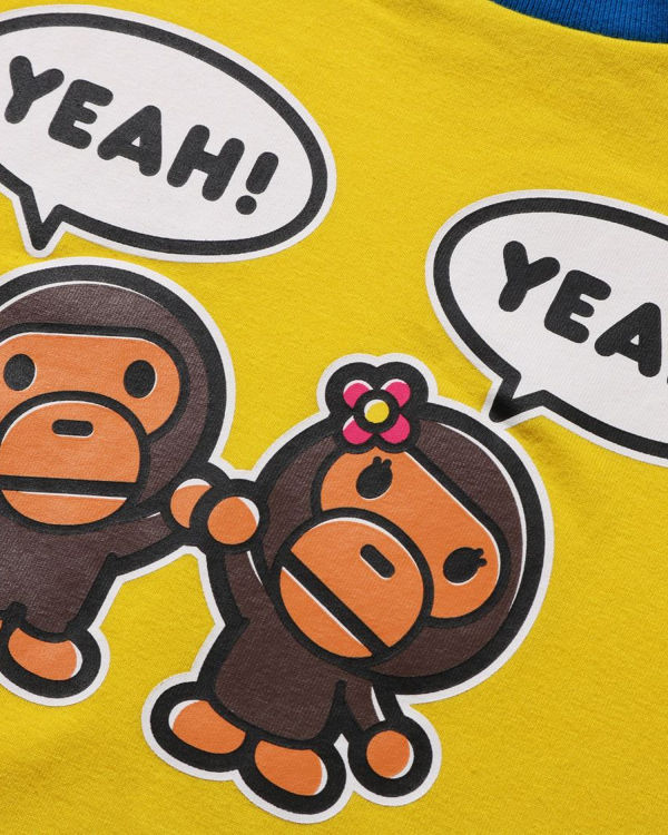 Dětské Tričko Bape Milo Speech Balloon Milo Lisa Žluté | 84053SMDF