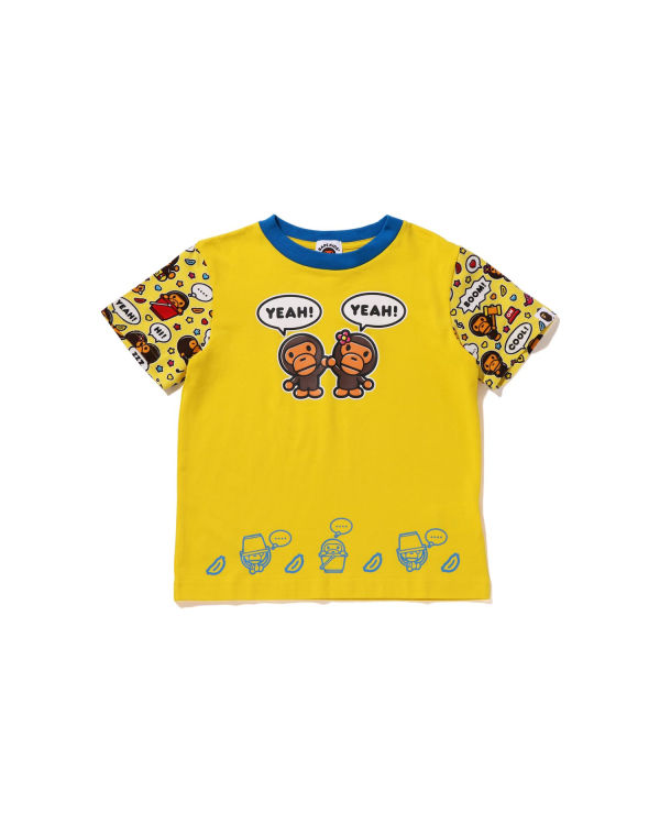 Dětské Tričko Bape Milo Speech Balloon Milo Lisa Žluté | 84053SMDF