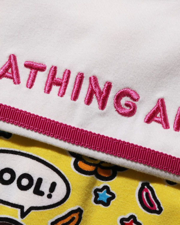 Dětské Tričko Bape Milo Speech Balloon Sailor Collar Žluté | 29685CIER