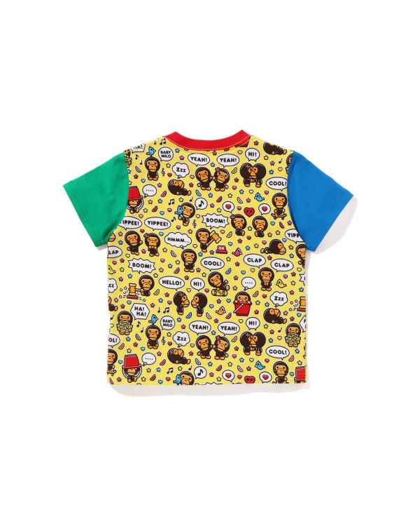 Dětské Tričko Bape Milo Speech Balloon Žluté | 20937PYKJ