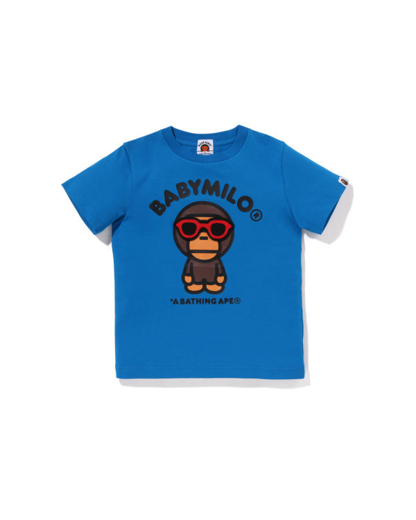 Dětské Tričko Bape Milo Sunglass Patched Královská Modrá Blankyt | 13459RFJC