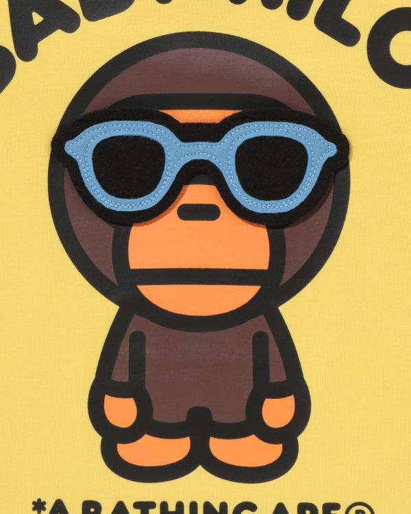 Dětské Tričko Bape Milo Sunglass Patched Žluté | 39274GBZV