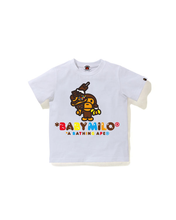 Dětské Tričko Bape Milo Sweets Bílé | 47683LQGM