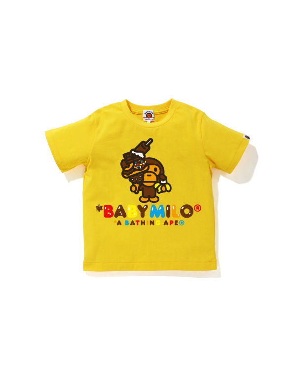Dětské Tričko Bape Milo Sweets Žluté | 76215CHDW
