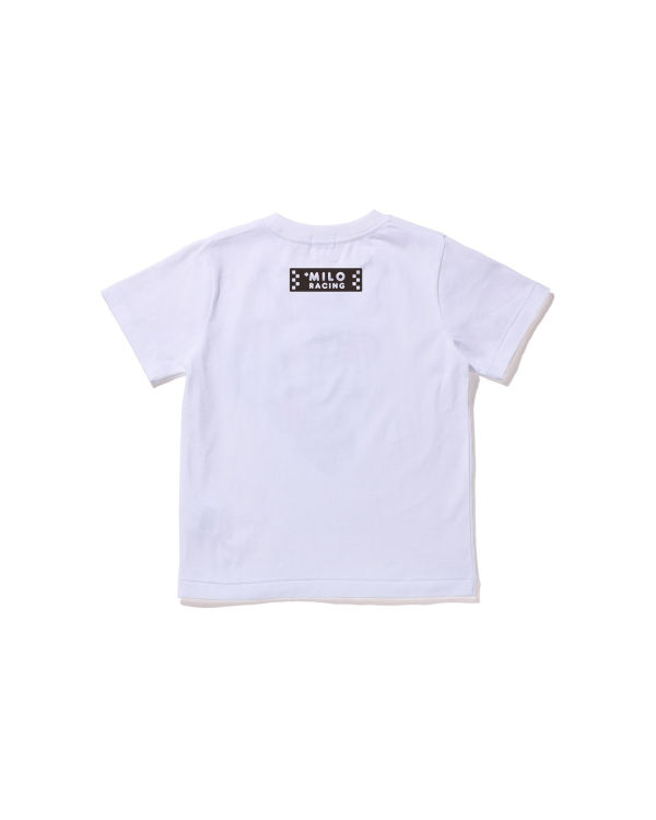 Dětské Tričko Bape Milo Závodní #3 Bílé | 86235VTME