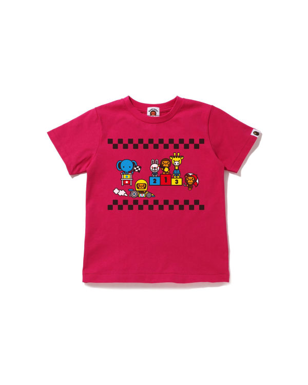 Dětské Tričko Bape Milo Závodní #3 Růžové | 56901XCSF