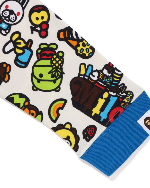 Dětské Tričko Bape Milo mixed fruit layered sleeves Blankyt | 57369SRTY