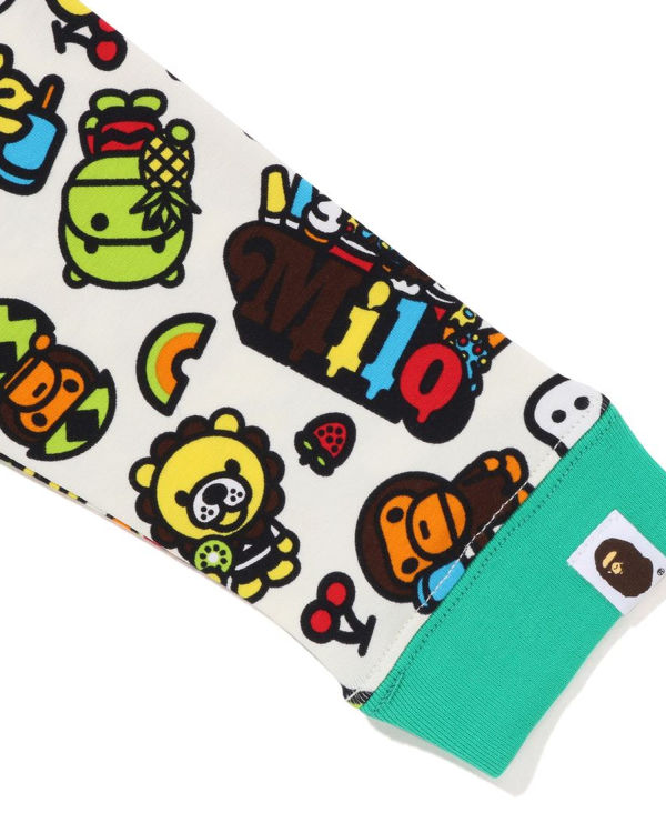 Dětské Tričko Bape Milo mixed fruit layered sleeves Světle Zelene | 84716DVBQ