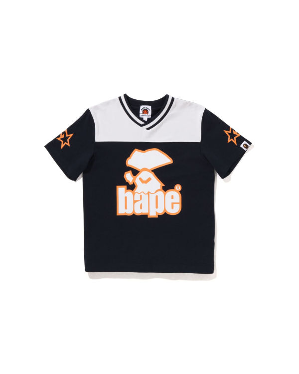 Dětské Tričko Bape Moonface Football Tmavě Blankyt Blankyt | 12678NQHC