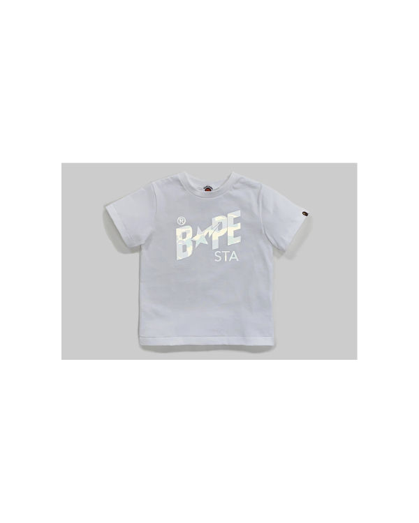 Dětské Tričko Bape Reflector 1st Camo Sta Logo Bílé | 25834SUBT