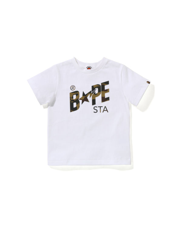 Dětské Tričko Bape Reflector 1st Camo Sta Logo Bílé | 25834SUBT