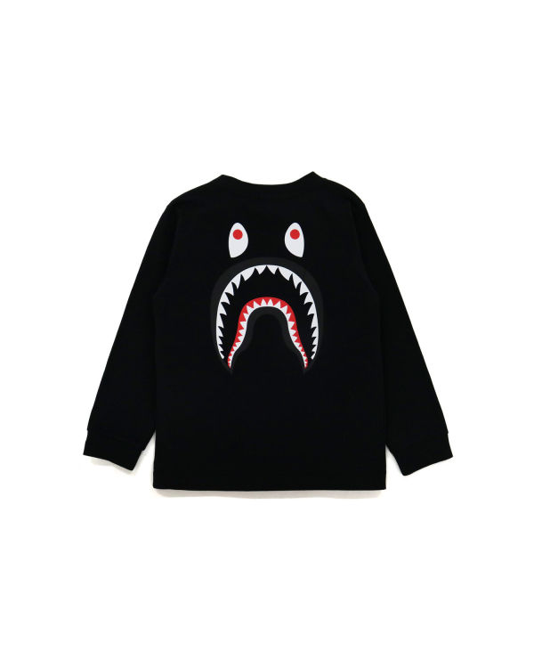 Dětské Tričko Bape WGM Shark L/S Černé | 04163SONL