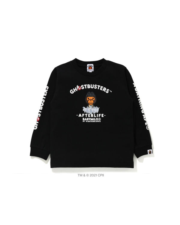 Dětské Tričko Bape X Ghostbusters Milo Long Sleeve Černé | 97864GQAD