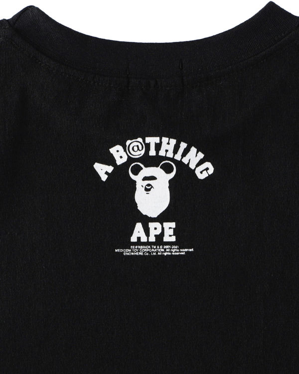 Dětské Tričko Bape X Medicom Toy Camo BE@R College Černé | 54738TZYC