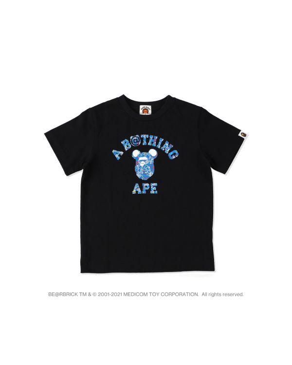 Dětské Tričko Bape X Medicom Toy Camo BE@R College Černé | 54738TZYC