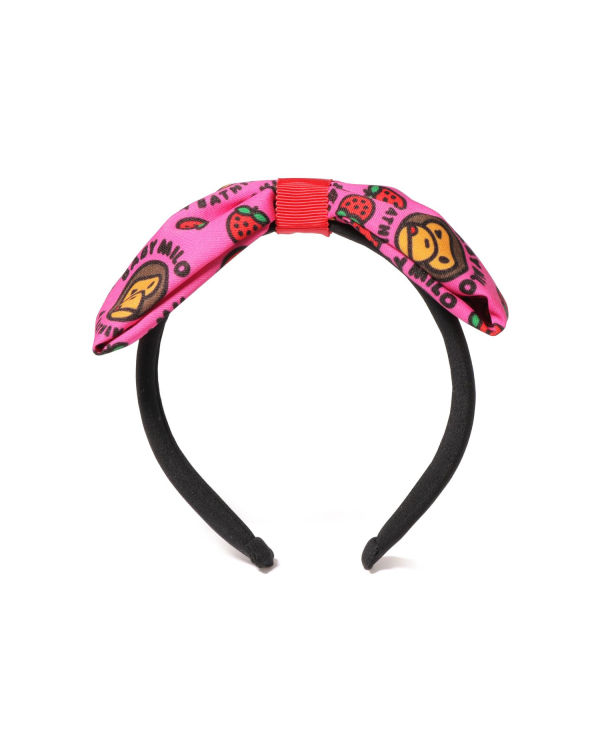 Dětské Vlasové Příslušenství Bape Milo Strawberry Ribbon Růžové | 14836PNAB
