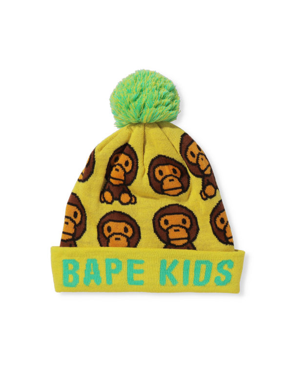 Dětské Čepice Bape Milo Pattern Žluté | 64802SPHX