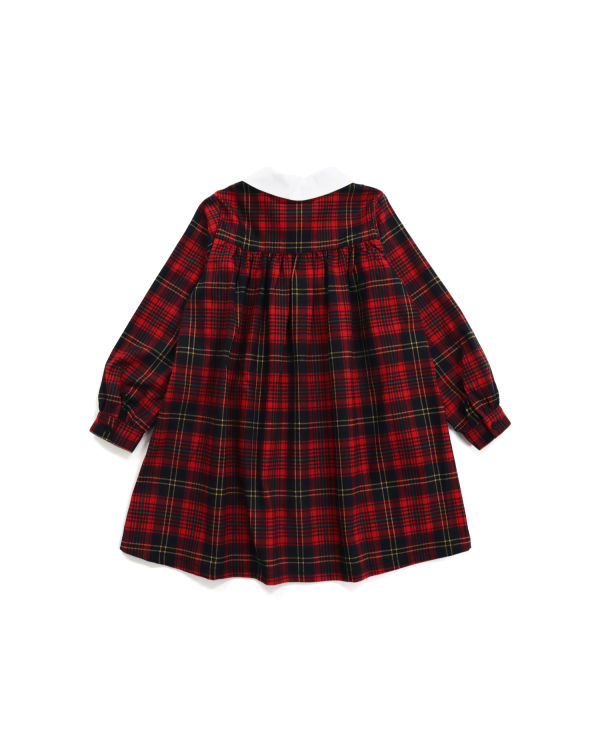 Dětské Šaty Bape Check Ribbon Onepiece Světle Červené | 69073OSBR
