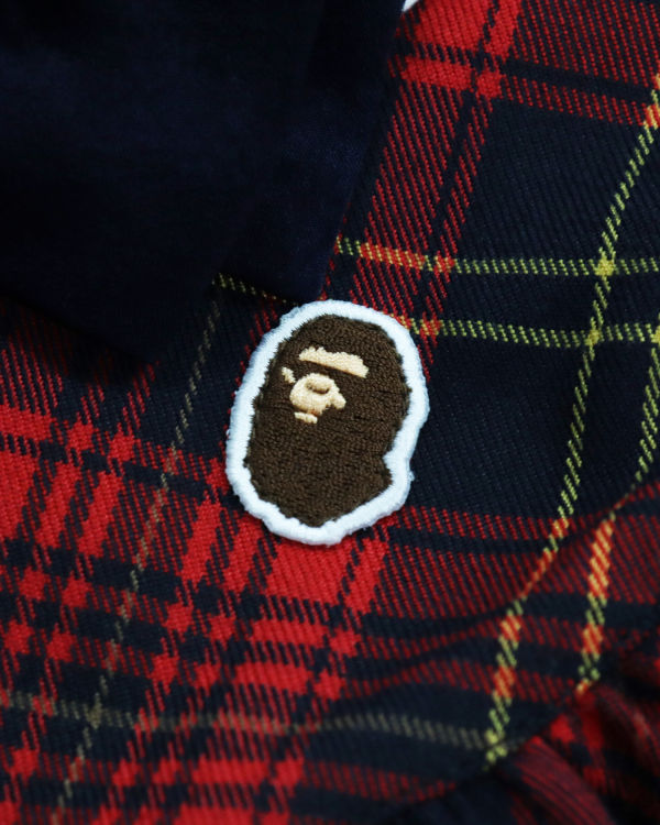 Dětské Šaty Bape Check Ribbon Onepiece Světle Červené | 69073OSBR