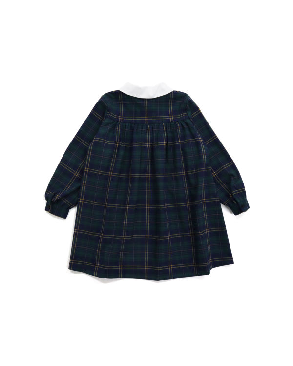 Dětské Šaty Bape Check Ribbon Onepiece Tmavě Zelene | 69082GVHL