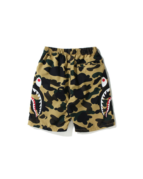 Dětské Šortky Bape 1st Camo Side Shark Beach Žluté | 24901HONE