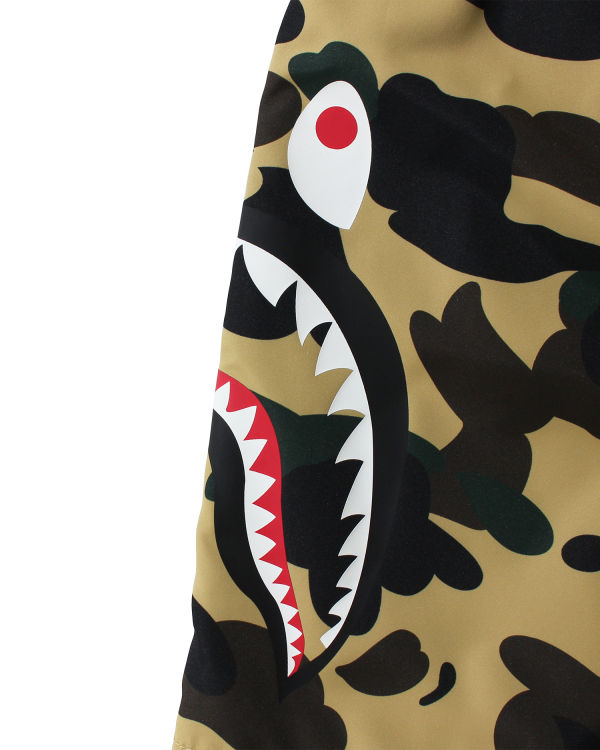 Dětské Šortky Bape 1st Camo Side Shark Beach Žluté | 24901HONE