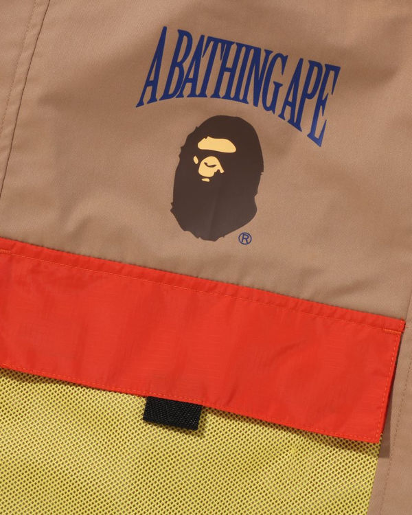 Dětské Šortky Bape Mesh Pocket Béžový | 69571TFER