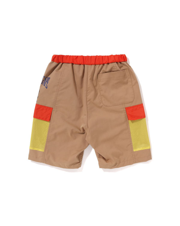 Dětské Šortky Bape Mesh Pocket Béžový | 74503JBIL