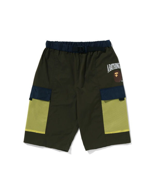 Dětské Šortky Bape Mesh Pocket Tmavě Zelene | 23794RILU