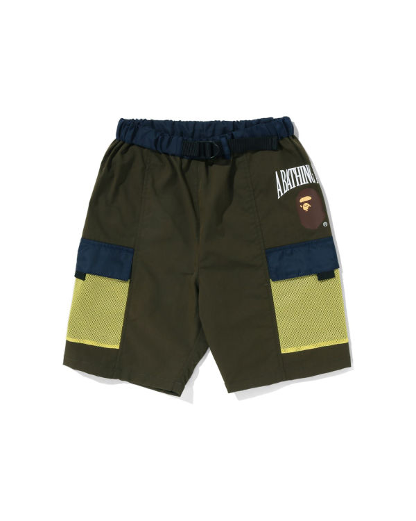 Dětské Šortky Bape Mesh Pocket Tmavě Zelene | 64173MTBE