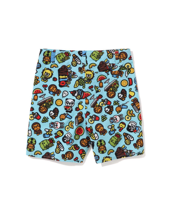Dětské Šortky Bape Milo Mixed Fruit Světle Blankyt | 21705GDZB